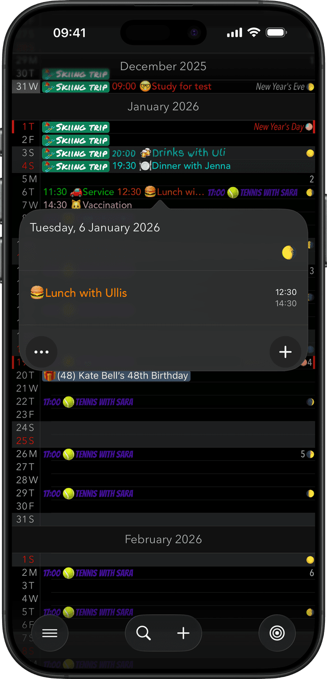 Calendar+ App Screenshot
