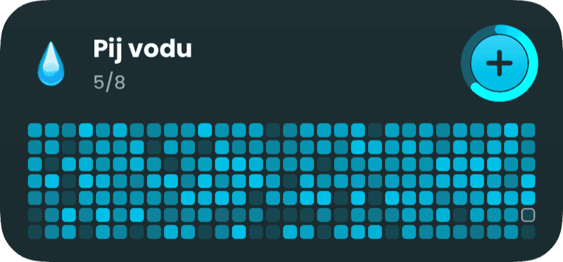 Widget na ploše