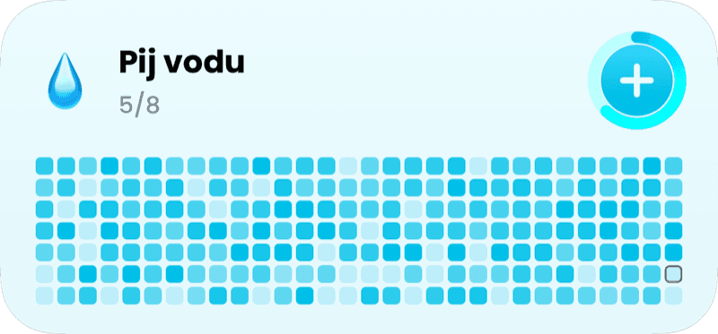 Widget na ploše