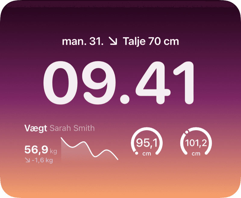 Widgets til den låste skærm