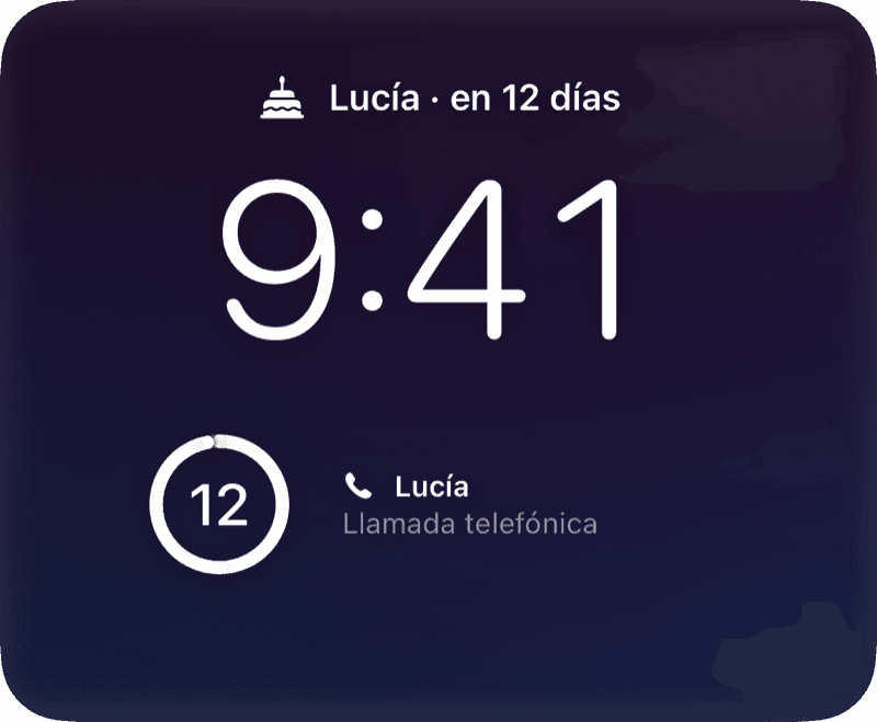 En la pantalla bloqueada y en StandBy