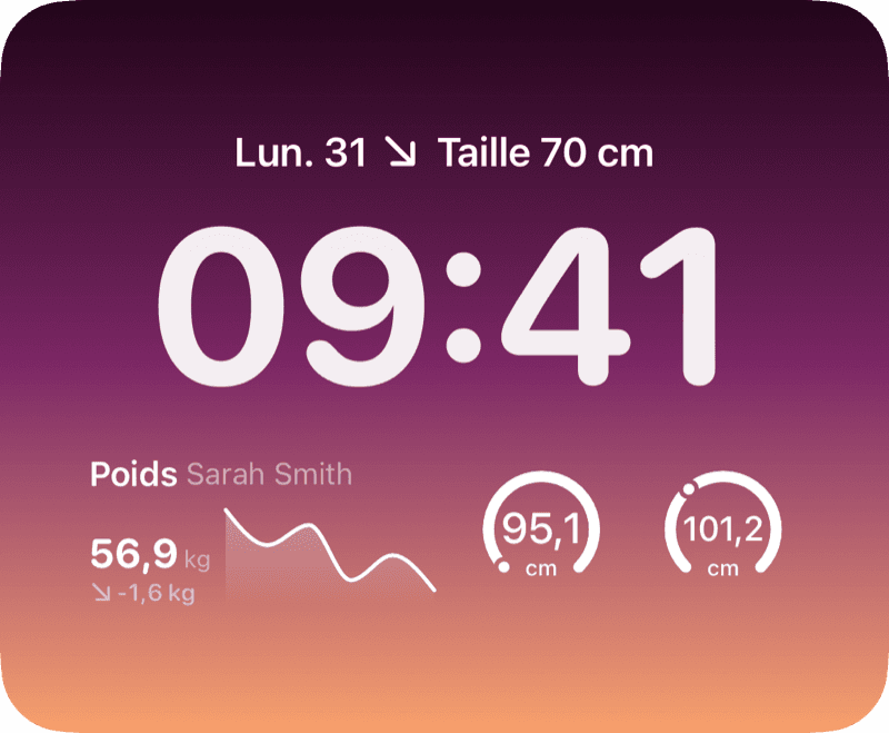 Widgets de l’écran verrouillé
