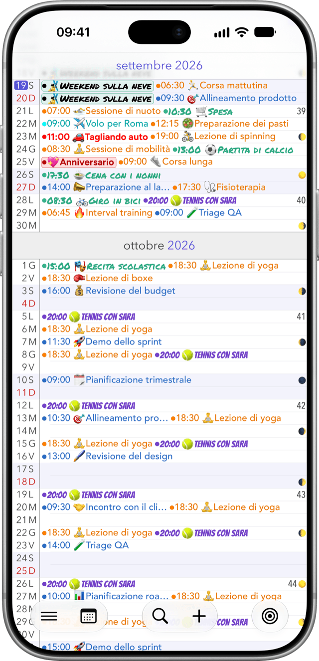Calendario+ app