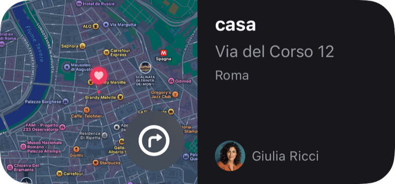 Widget Indirizzo