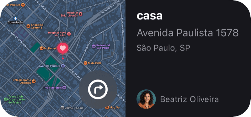 Widget de endereço