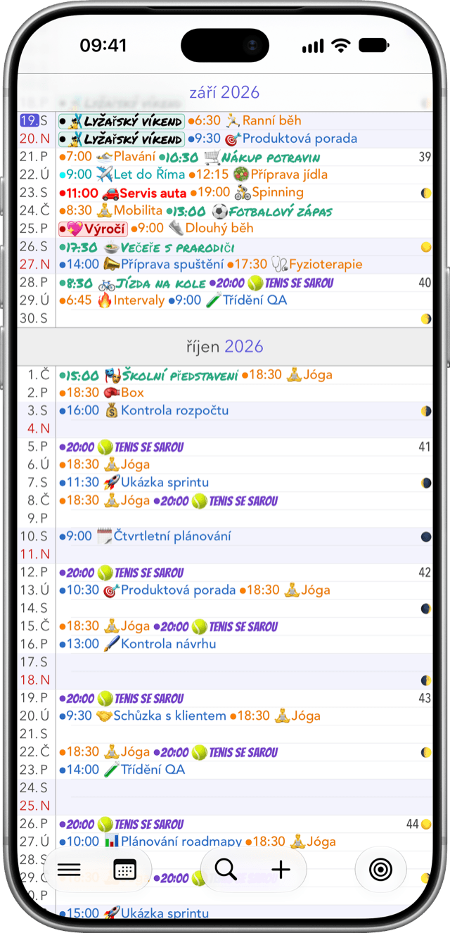 Kalendář+ app