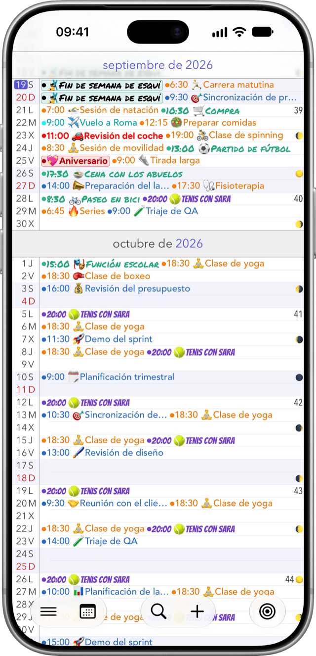 Calendario+ app
