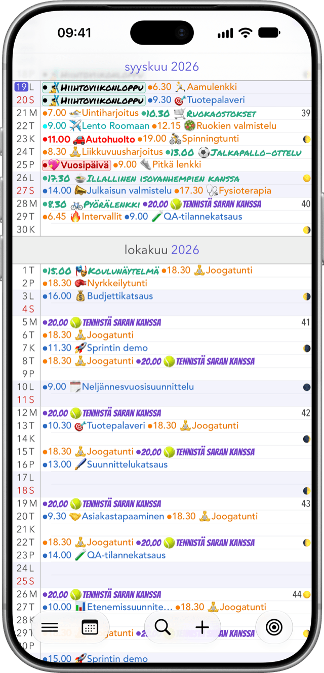 Kalenteri+ app