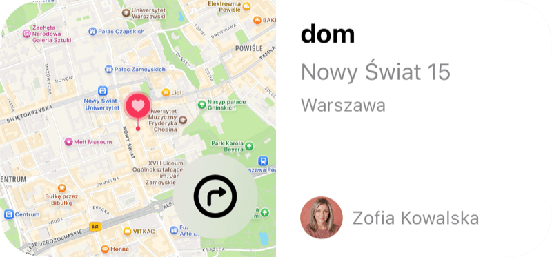 Widżet adresu
